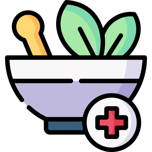 Herb natural medicine healing wellness icon