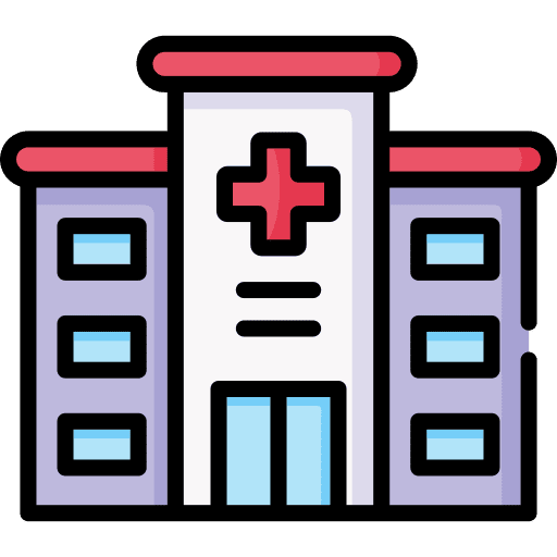Hospital architectonic health clinic hospital icon