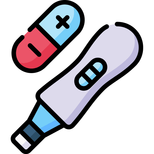 Pregnancy test motherhood maternity healthcare and medical icon
