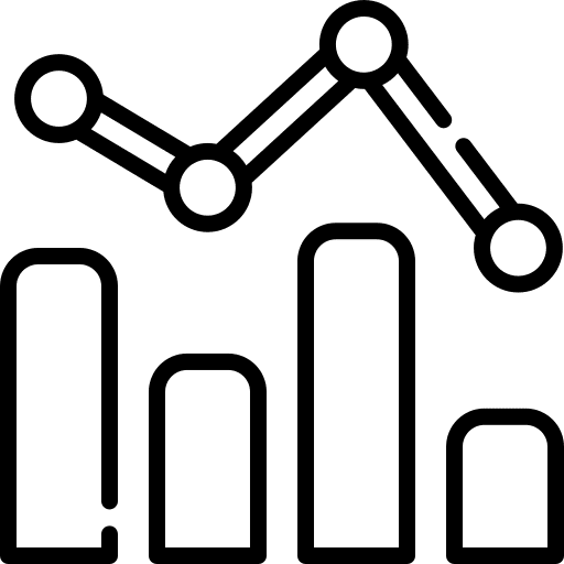 Statistics graphic profit chart icon