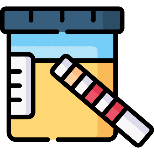 Urine test diagnosis urine test lab icon