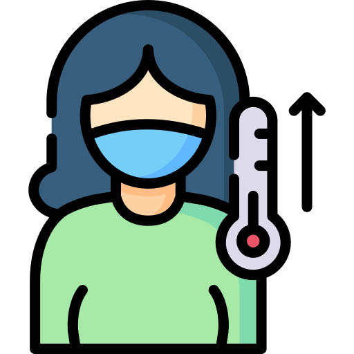 Illness avatar fever illness icon