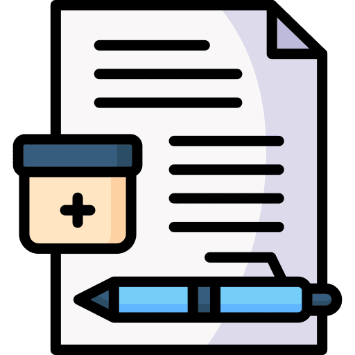 Prescription medicine pharmacy doctor icon