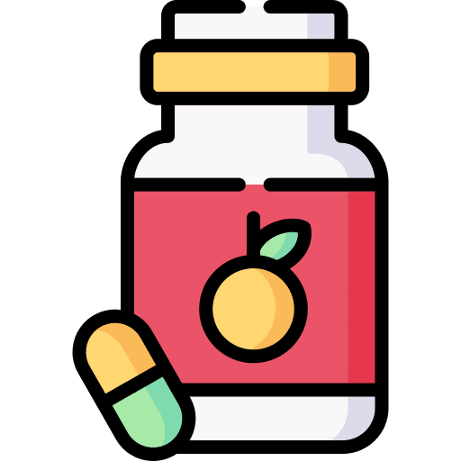 Vitamin healthcare and medical fruit vitamin icon