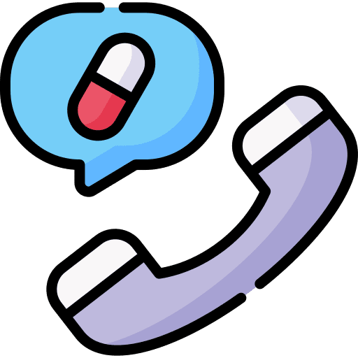 Consultation emergency call health phone icon