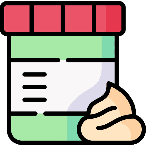 Feces container feces test icon