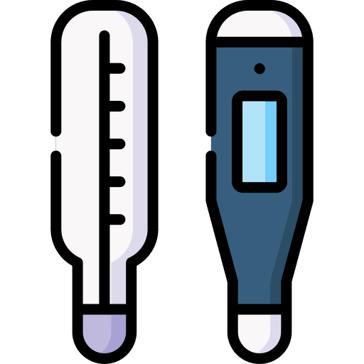 Thermometer healthcare and medical sick cold icon