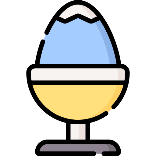 Boiled egg healthy food egg organic icon