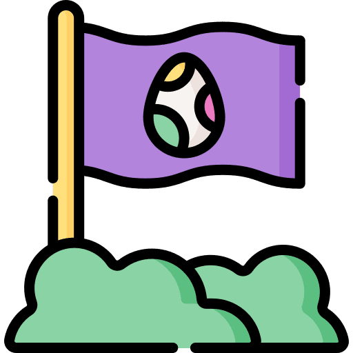 Flag easter decoration celebration icon