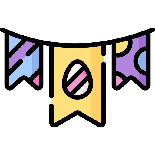 Garlands decoration easter garlands icon