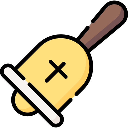 Handbell music call handbell icon