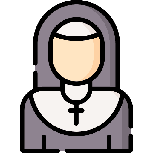Nun professions and jobs occupation job icon