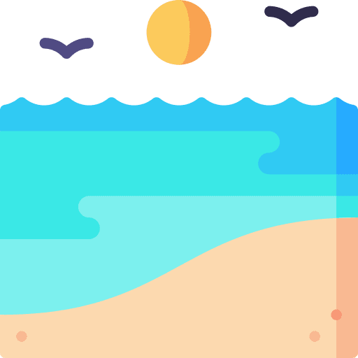 Beach beach sand tropical icon