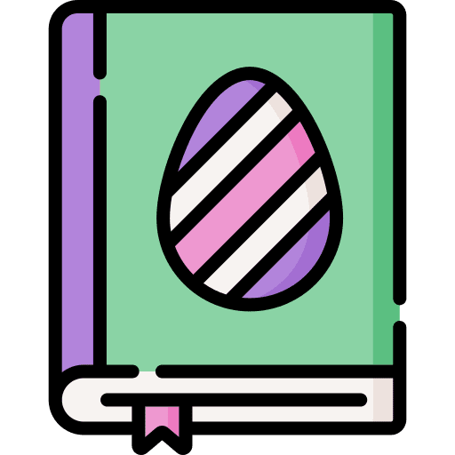 Book easter book eggs icon