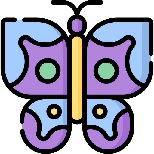 Butterfly zoology butterfly wild life icon