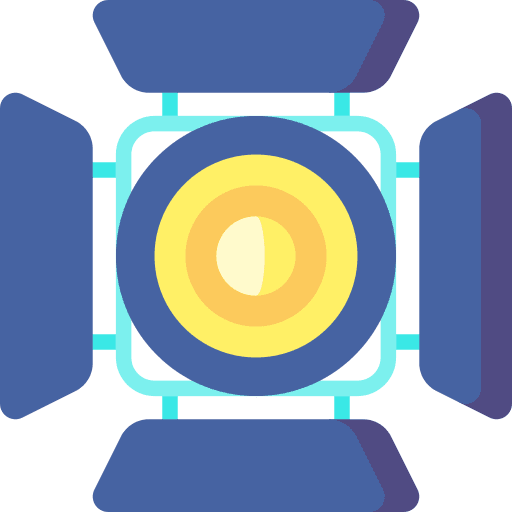 Spotlight light electronics spotlight icon