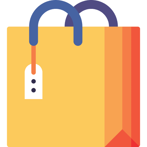 Shopping label shop shopping bag icon