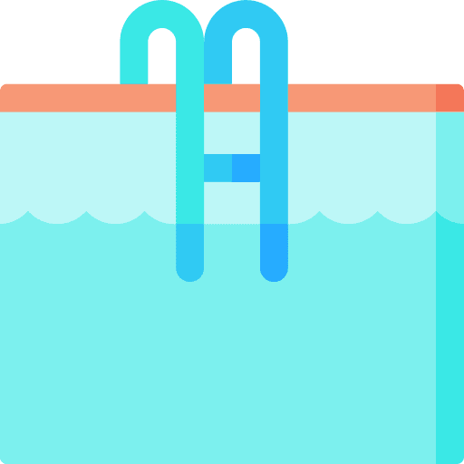 Swimming pool water sport ladder swimming pool icon