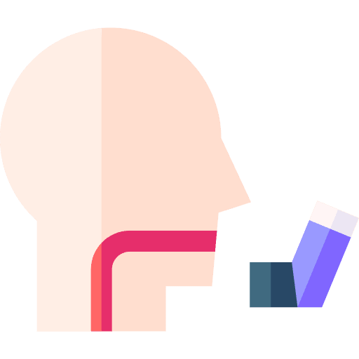 Inhaler asthma pump bronchodilator icon