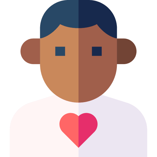 Chest pain heart avatar healthcare and medical icon