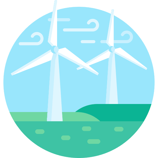 Clean energy wind turbine green energy clean energy icon