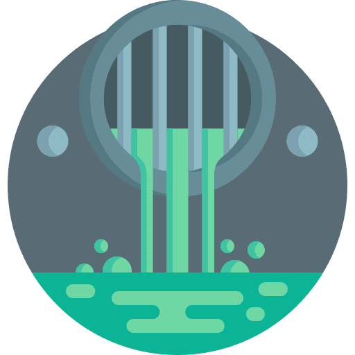 Waste chemical contamination pollution icon