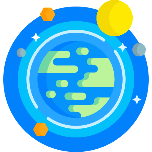 Atmosphere orbit solar system universe icon