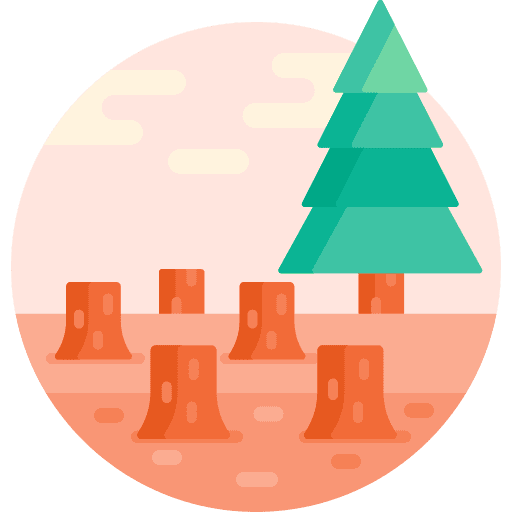 Deforestation wood deforestation ecology and environment icon