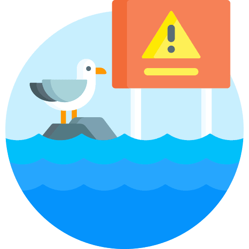 Rising warning greenhouse effect climate change icon