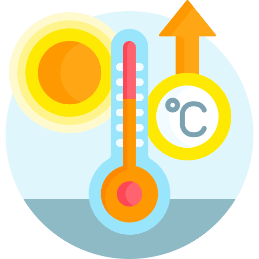 Temperature thermometer ecology and environment temperature icon