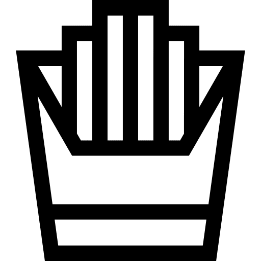 French fries french fries snack unhealthy food icon