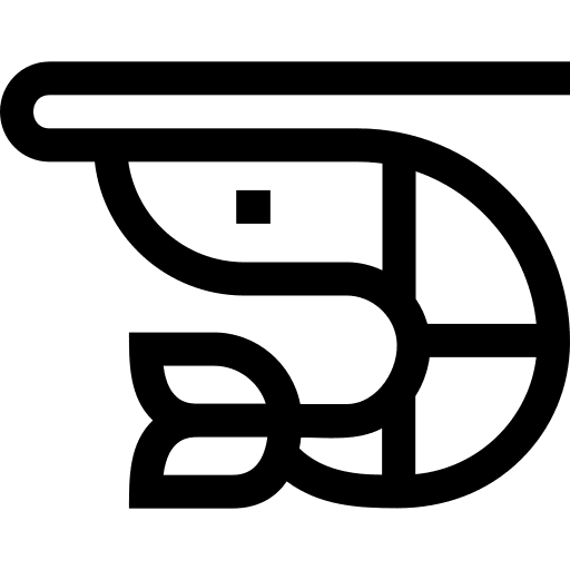 Prawn aquatic sea life prawn icon