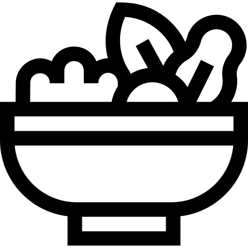 Salad healthy food diet bowl icon