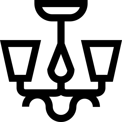 Ceiling light interior design furniture and household electronics icon