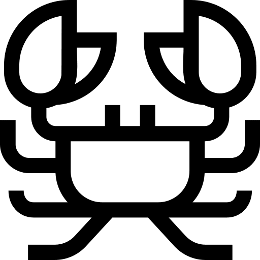 Crab animals sea life crab icon