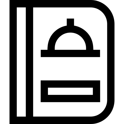 Menu restaurant cloche order icon
