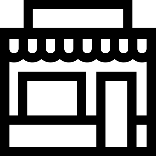 Restaurant food store coffee shop architecture and city icon