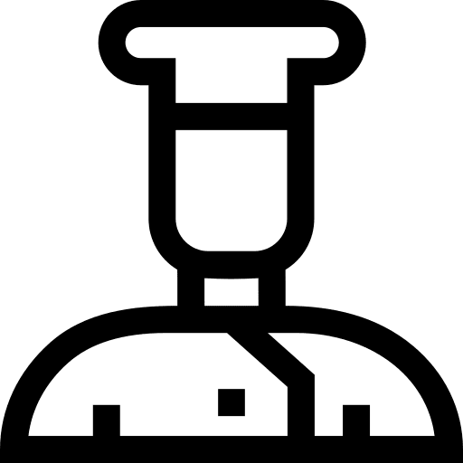 Chef cook man caucasian icon