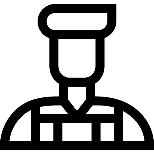 Waiter professions and jobs avatar restaurant icon