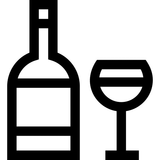 Wine alcoholic bottle beverage icon