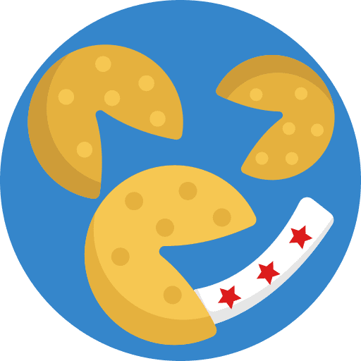 Fortune cookie food and restaurant cultures fortune cookie icon