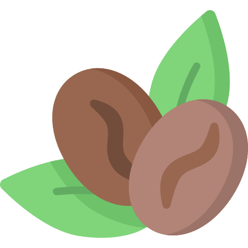 Coffee beans coffee seeds drink icon