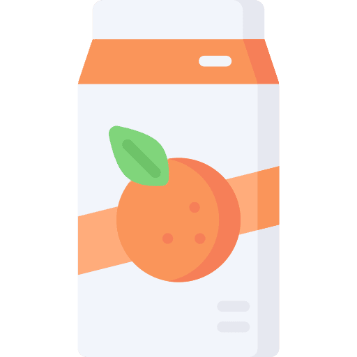 Juice box fruit juice box packaging icon
