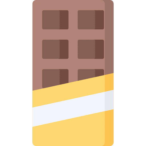 Chocolate bar love snack food icon