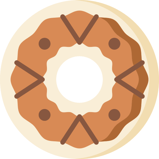 Donut doughnut allergen pastry icon