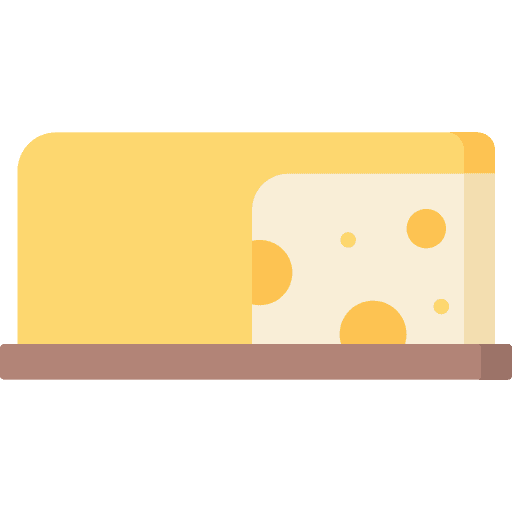 Cheese healthy food cheese piece icon