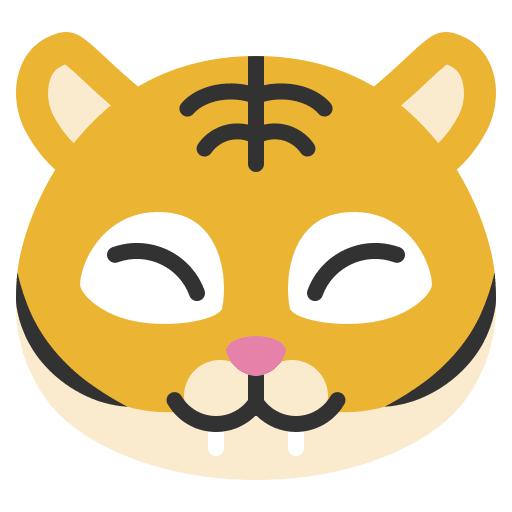 Hungry hungry tiger emotion icon
