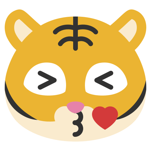 Kiss emotion emoticon animal icon