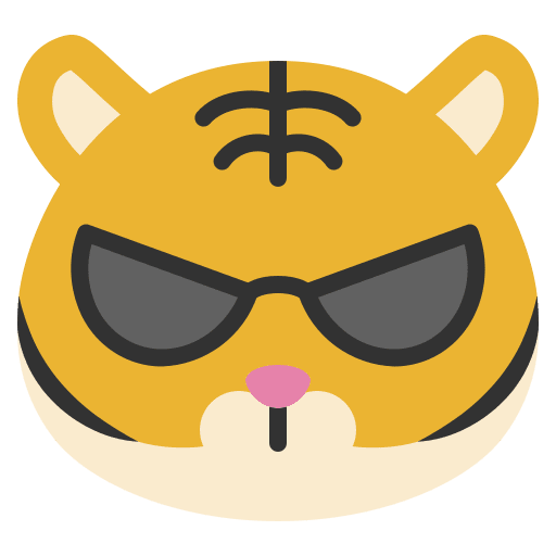 Sunglasses face animal smileys icon