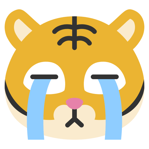 Cry tiger feelings cry icon